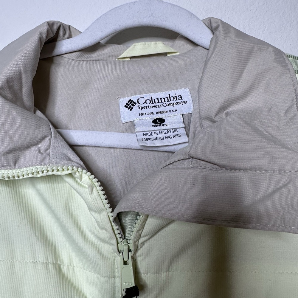 VTG y2k Columbia Womens Windbreaker Size Large Packable Hiking Outdoor - Picture 5 of 8